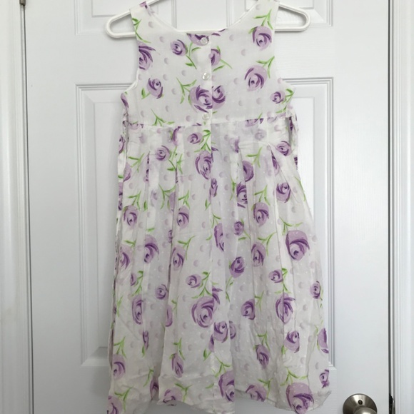 Marc & Maddie Floral Dress With Long Sleeve Shrug Girls Size 12 Purple White - Picture 7 of 11